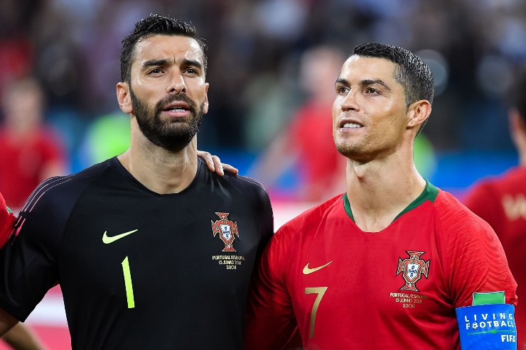 Cristiano Ronaldo com Rui Patrício na seleção de Portugal