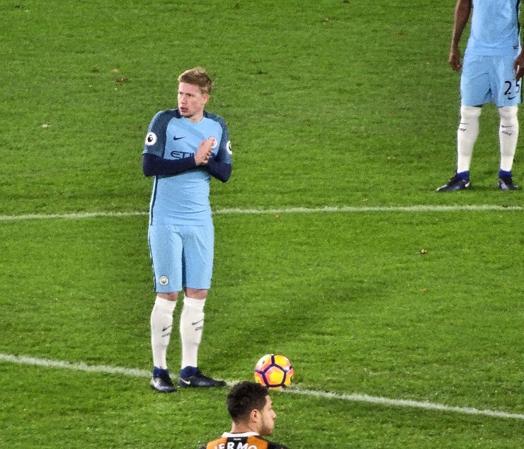 Kevin De Bruyne ao serviço do Manchester City