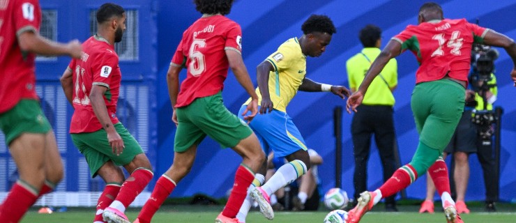 Vinícius Júnior em ação pela seleção brasileira no Mundial de 2026